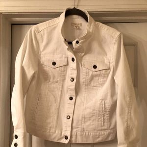 Cold water Creek White Denim Women’s Jacket